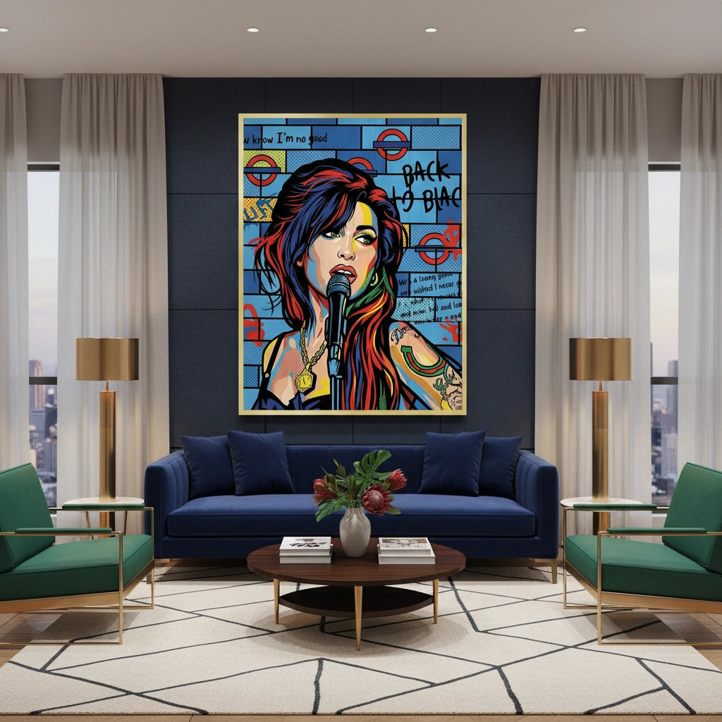 2Amy Winehouse Pop Art - Fine Art