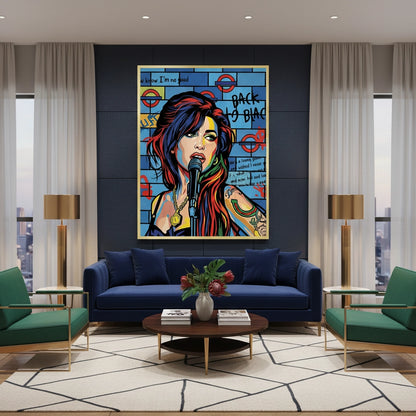 Amy Winehouse Pop Art - Fine Art