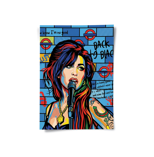 Amy Winehouse Pop Art - Poster