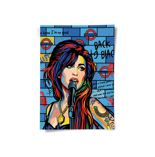Amy Winehouse Pop Art - Poster