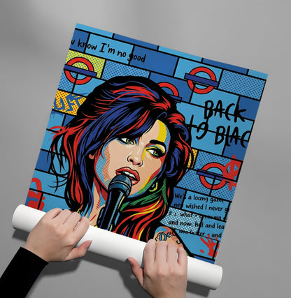 Amy Winehouse Pop Art - Poster