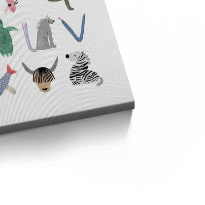 Animal Alphabet - Canvas