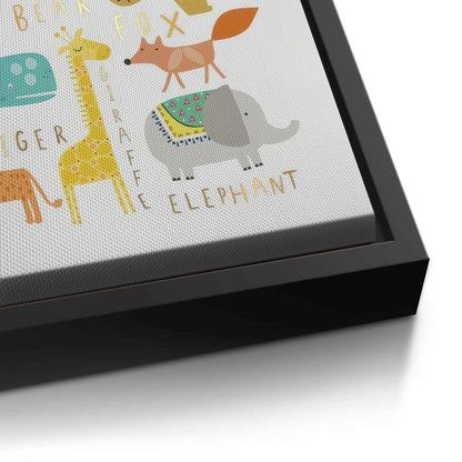 Animal Alphabet kids room - Canvas