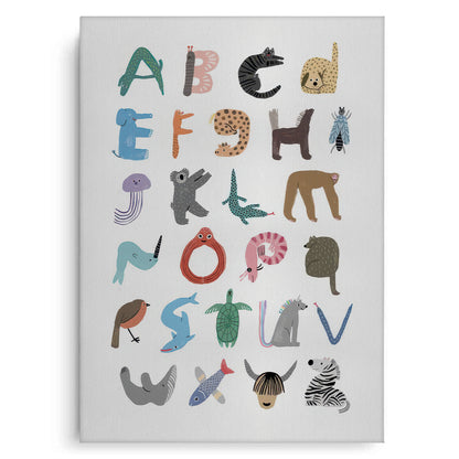 Animal Alphabet - Canvas