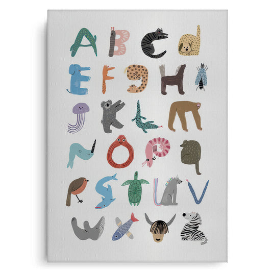 Animal Alphabet - Canvas