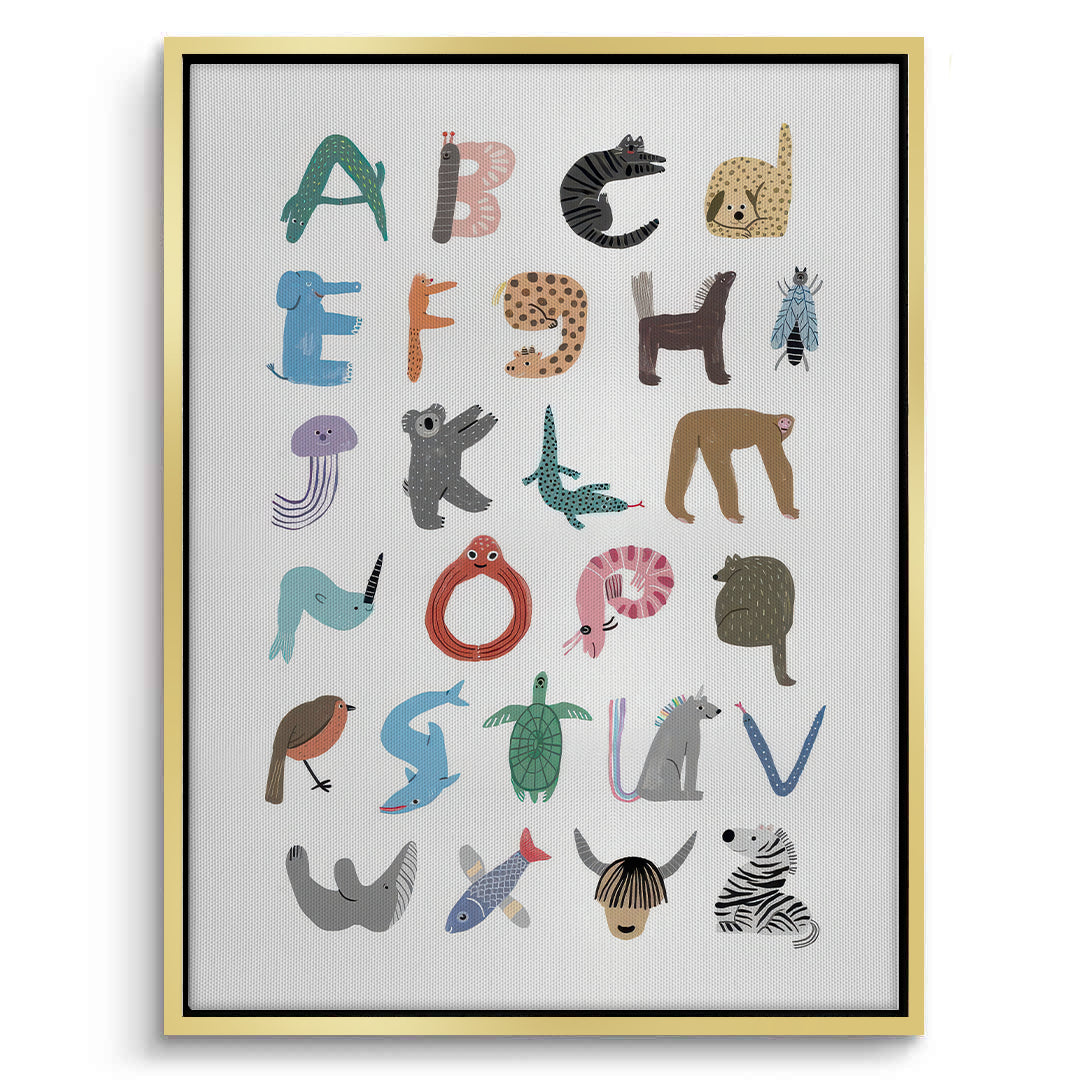 2Animal Alphabet - Canvas