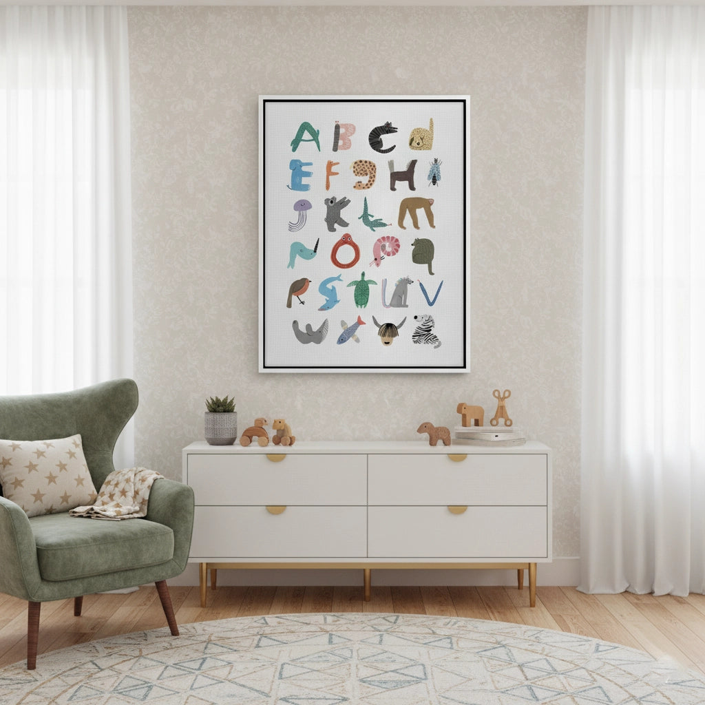 2Animal Alphabet - Canvas