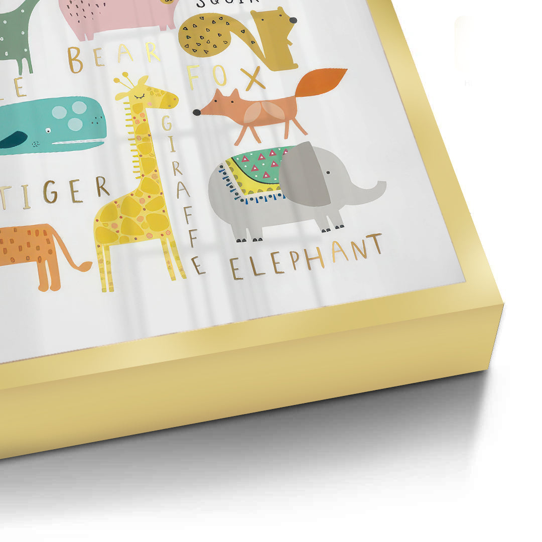 2Animal Alphabet kids room - Fine Art