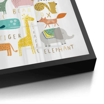 Animal Alphabet kids room - Fine Art