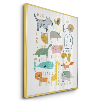 Animal Alphabet kids room - Fine Art