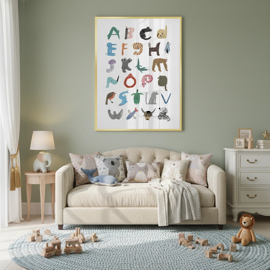 2Animal Alphabet - Fine Art