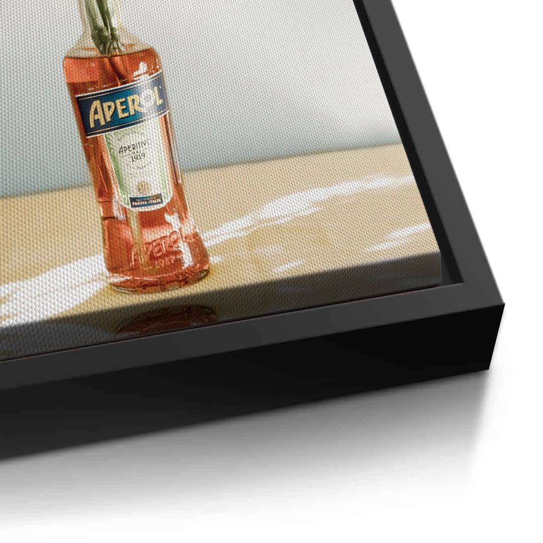 2Aperol Bottle Flower Vase - Canvas