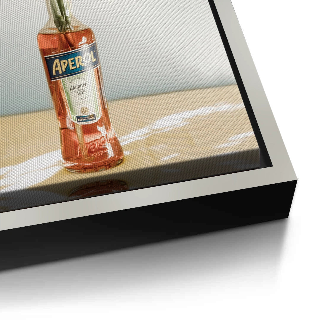 2Aperol Bottle Flower Vase - Canvas