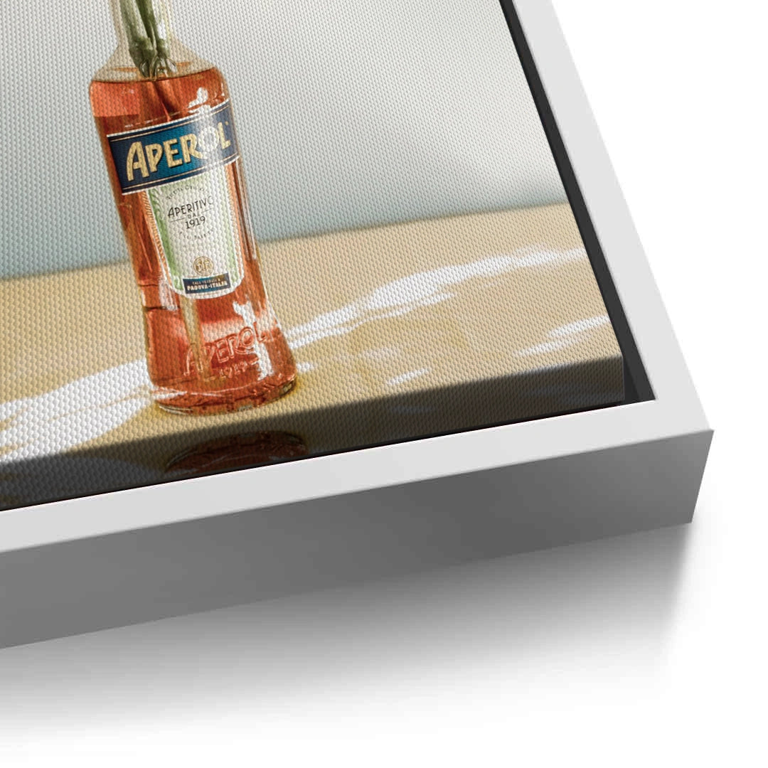 2Aperol Bottle Flower Vase - Canvas