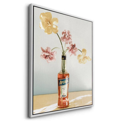 Aperol Bottle Flower Vase - Canvas