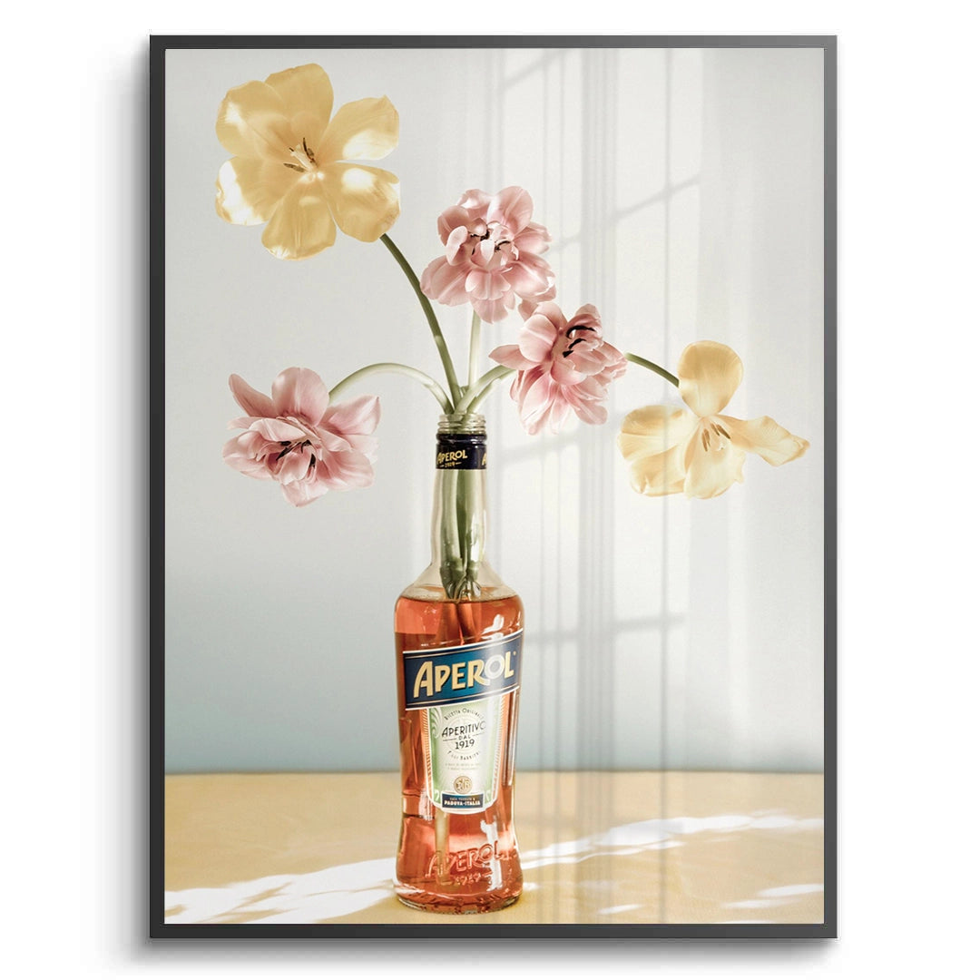 2Aperol Bottle Flower Vase - Fine Art