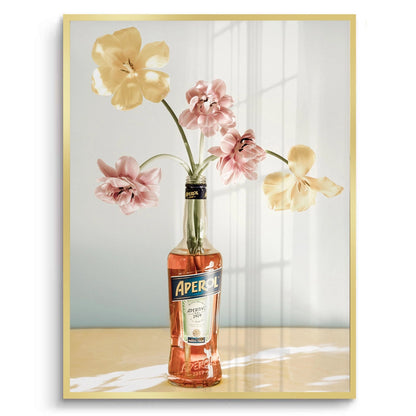 Aperol Bottle Flower Vase - Fine Art