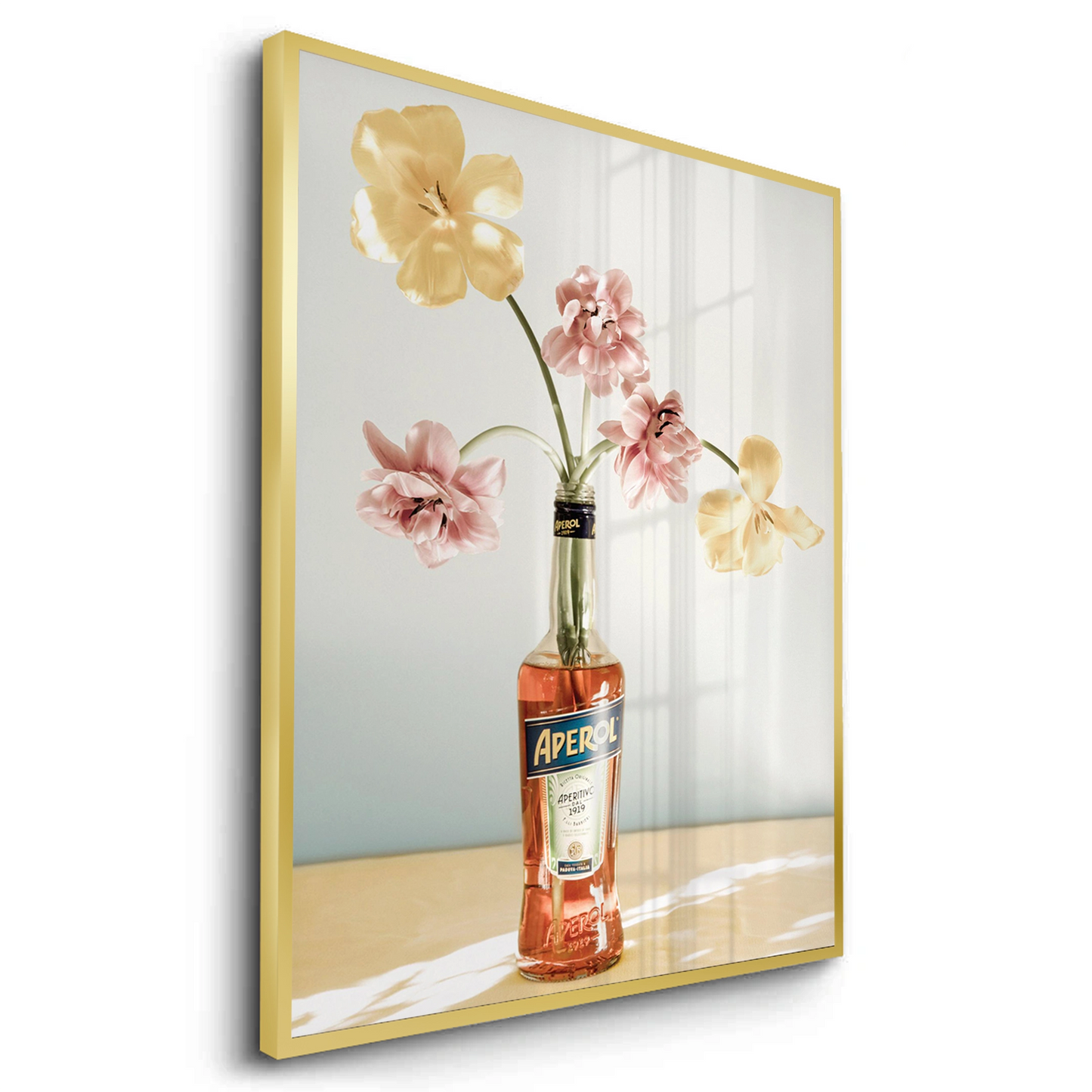 2Aperol Bottle Flower Vase - Fine Art