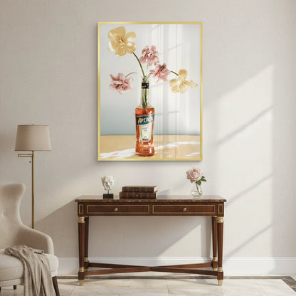 Aperol Bottle Flower Vase - Fine Art