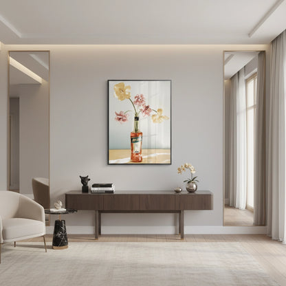 Aperol Bottle Flower Vase - Fine Art