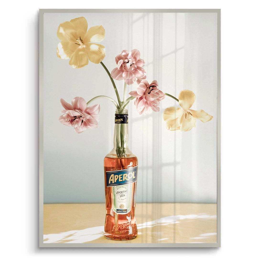 2Aperol Bottle Flower Vase - Fine Art