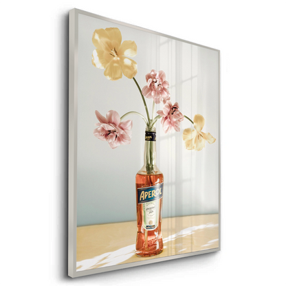 Aperol Bottle Flower Vase - Fine Art