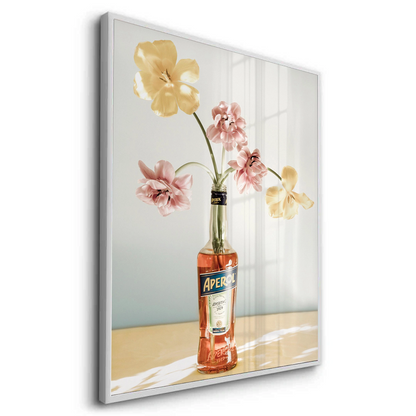 Aperol Bottle Flower Vase - Fine Art