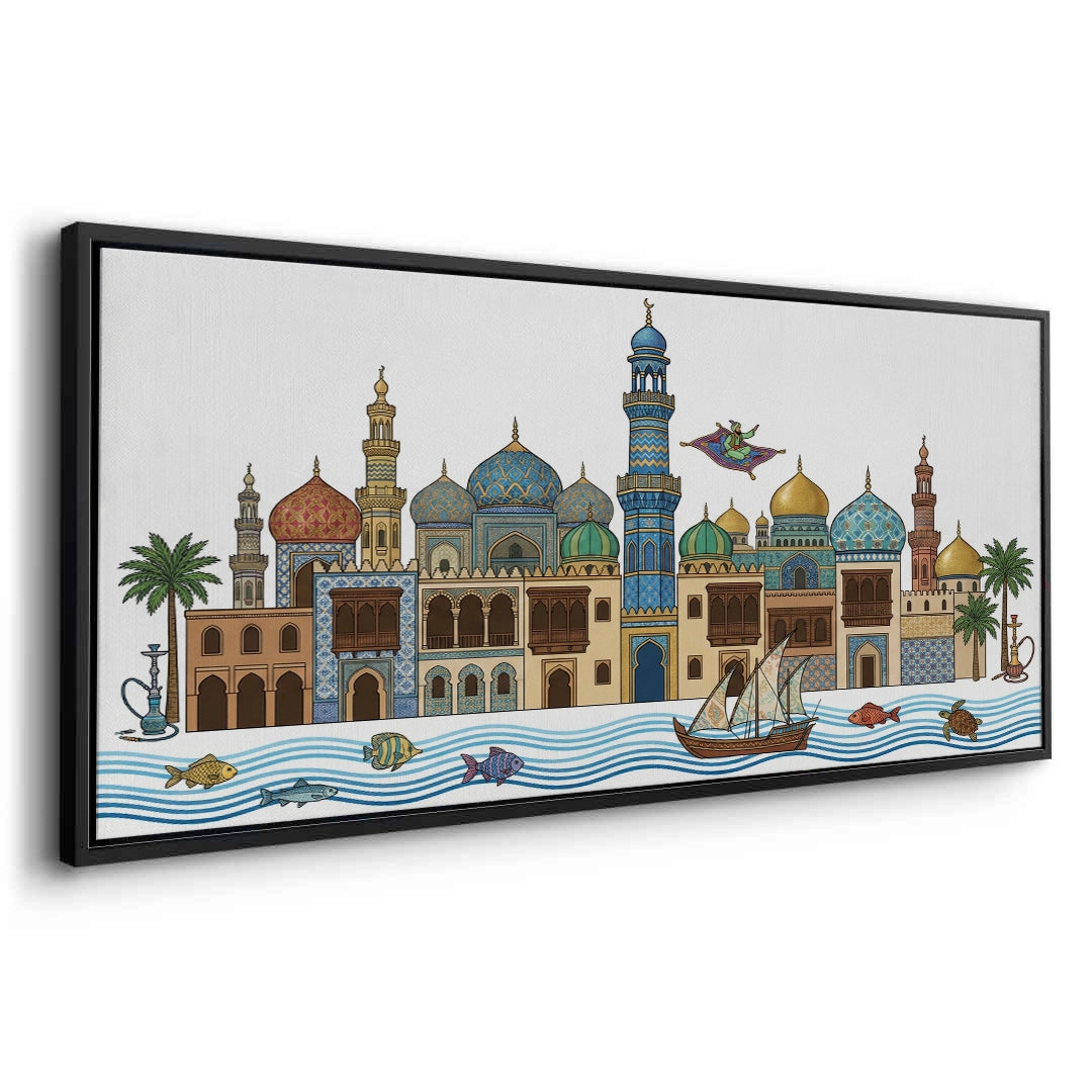 2Arabian Nights Skyline - Canvas