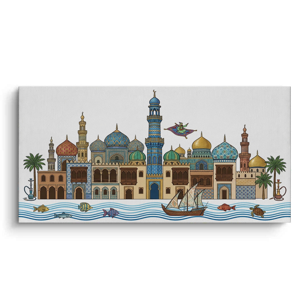 Arabian Nights Skyline - Canvas