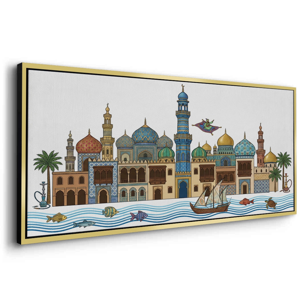 2Arabian Nights Skyline - Canvas