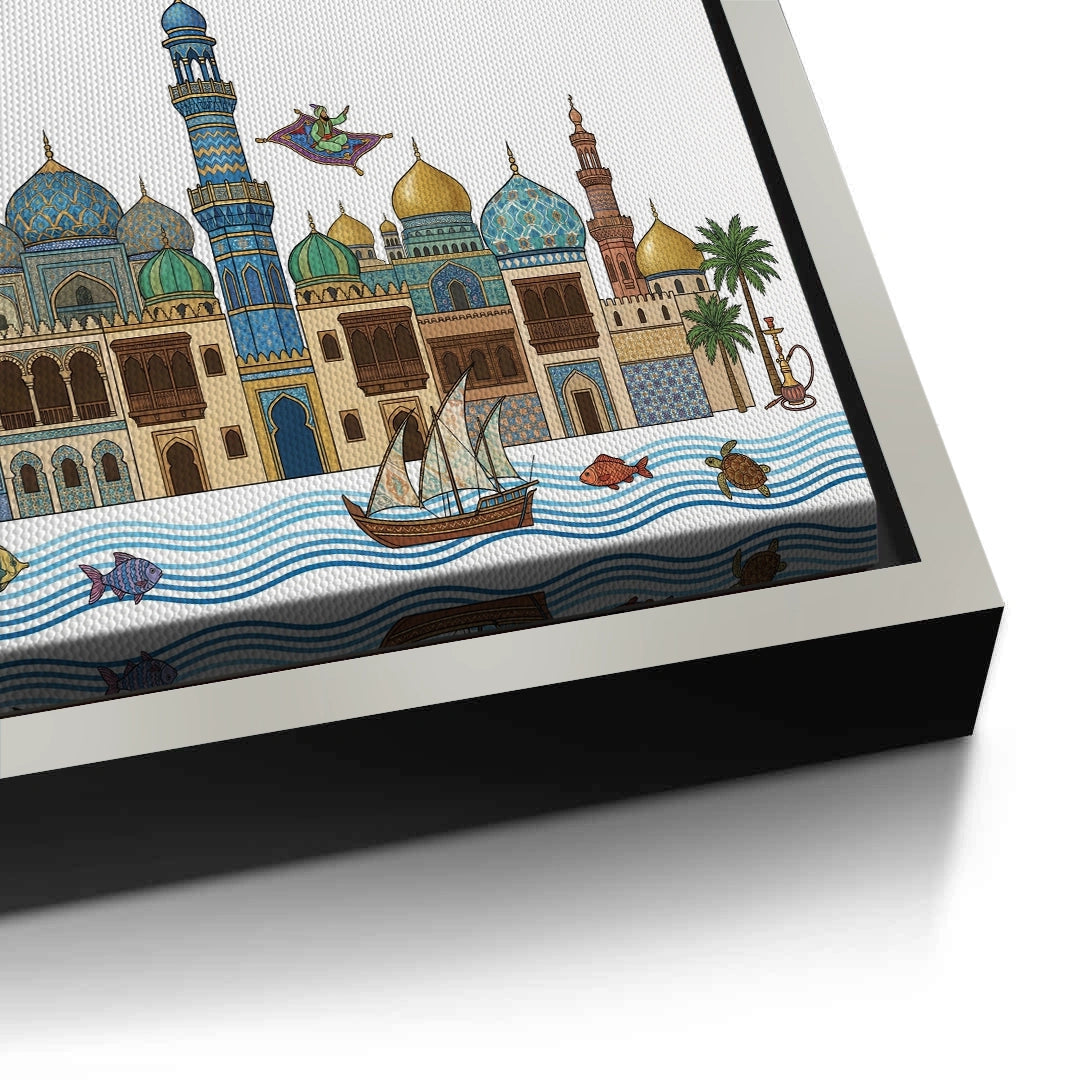 2Arabian Nights Skyline - Canvas