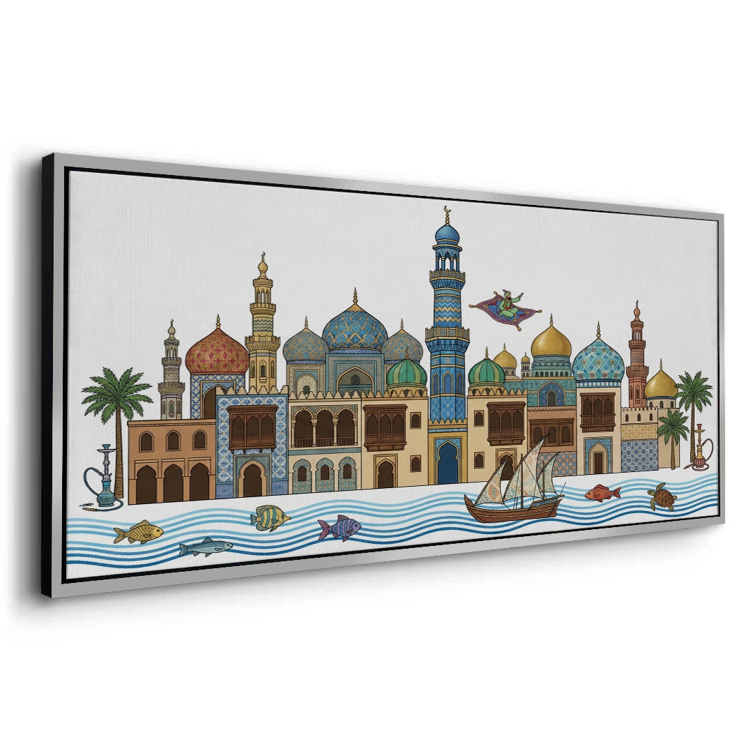 2Arabian Nights Skyline - Canvas