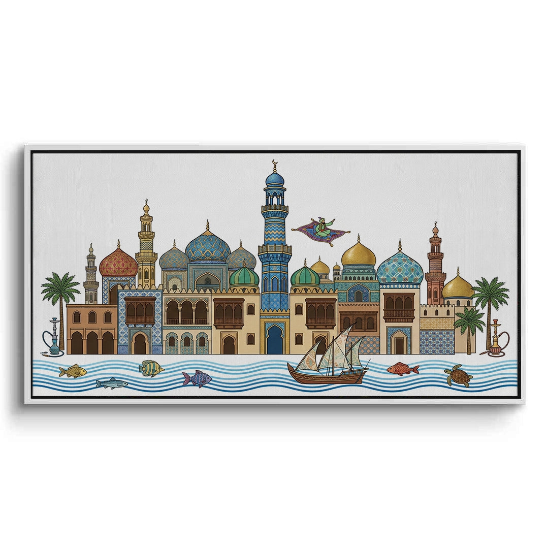 2Arabian Nights Skyline - Canvas