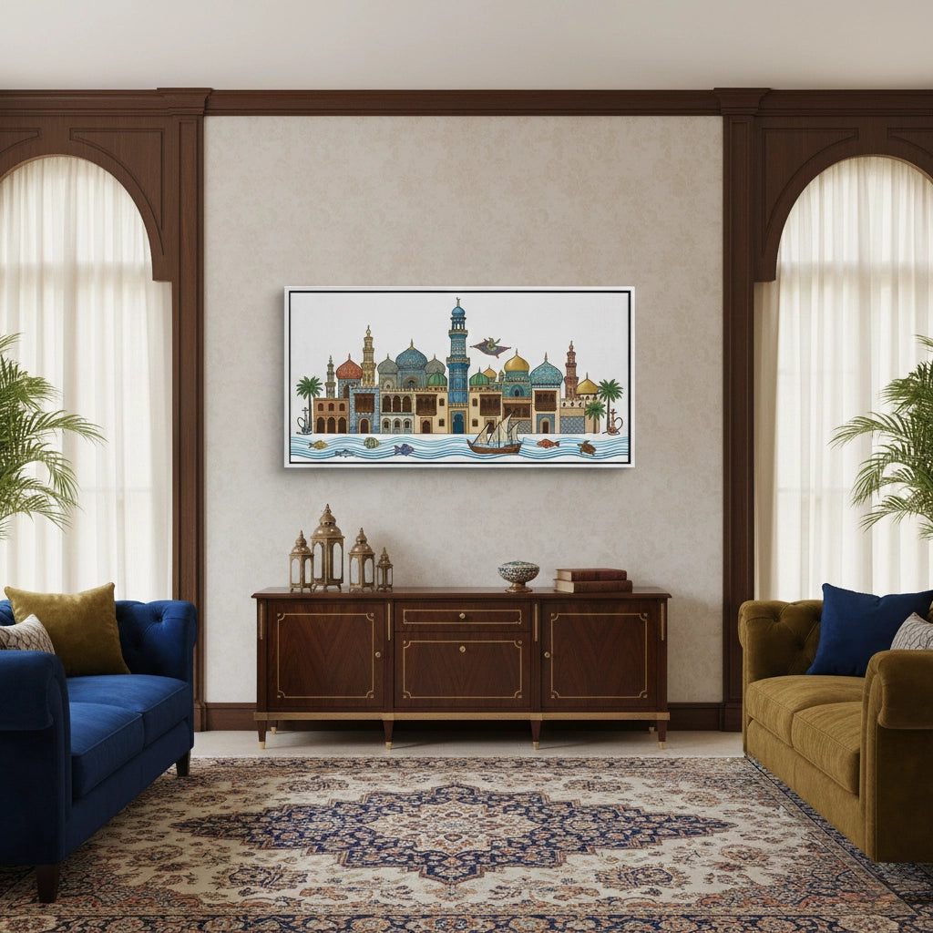 2Arabian Nights Skyline - Canvas