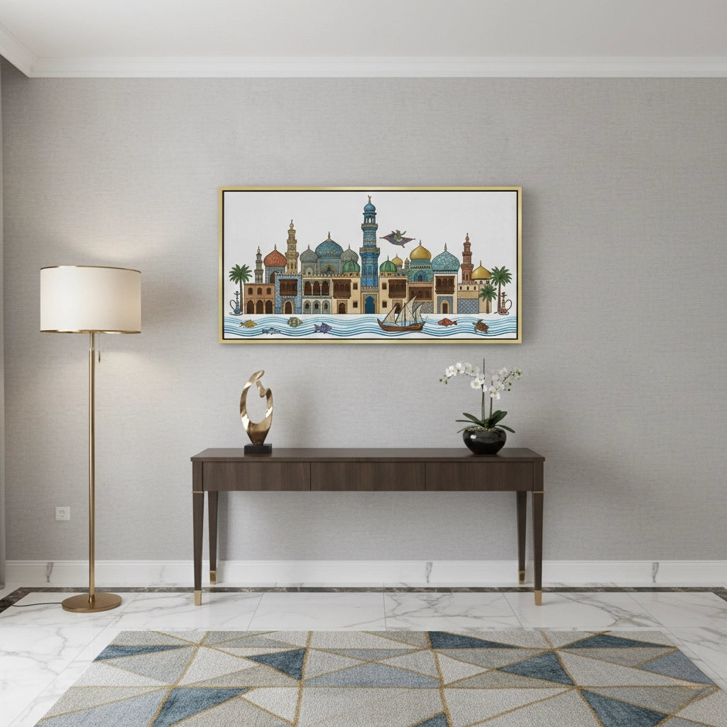 2Arabian Nights Skyline - Canvas