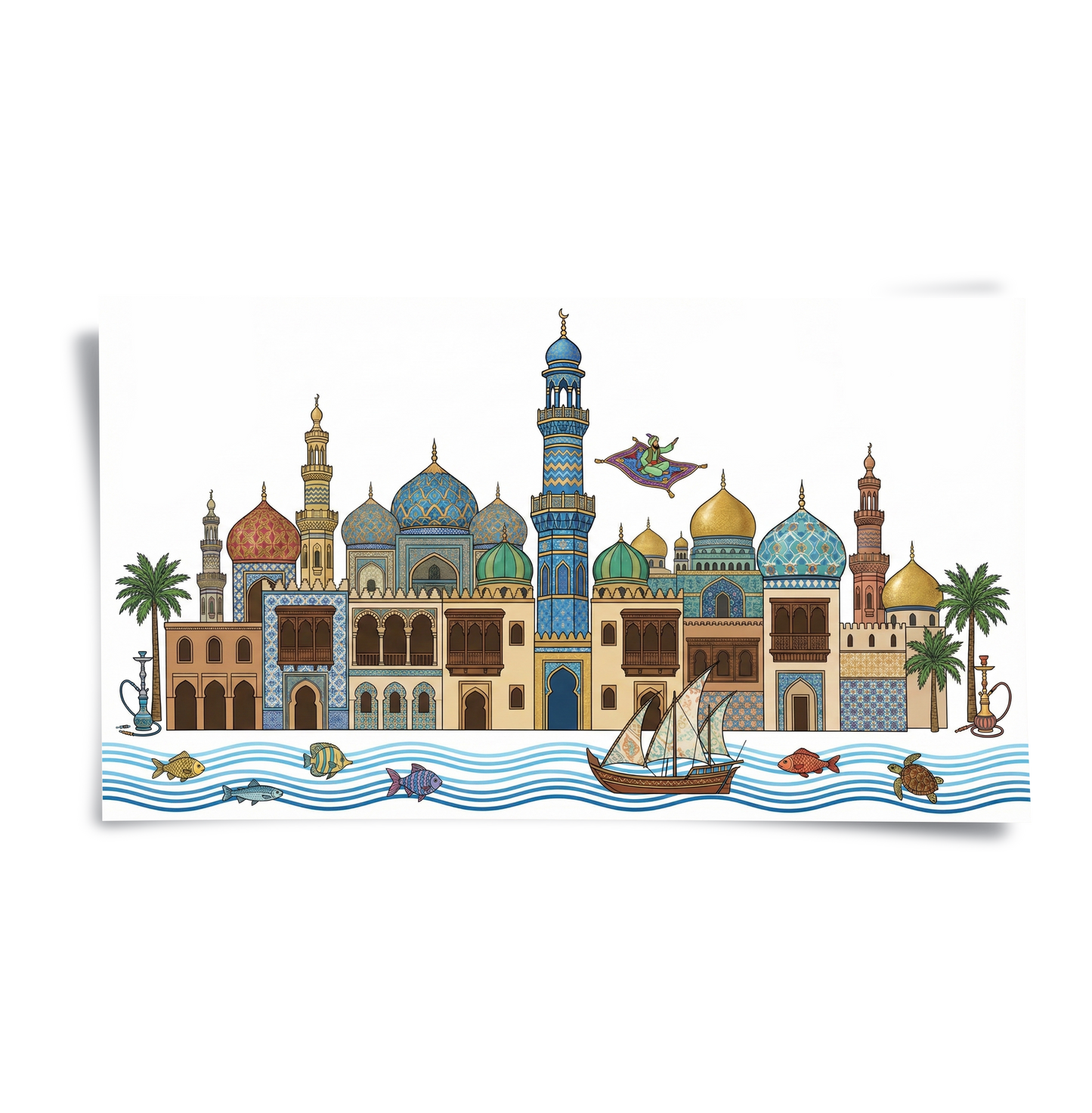 2Arabian Nights Skyline - Poster
