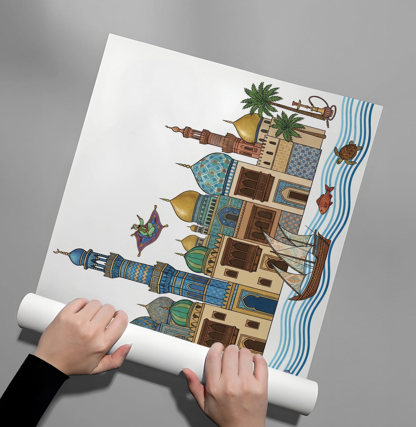 2Arabian Nights Skyline - Poster