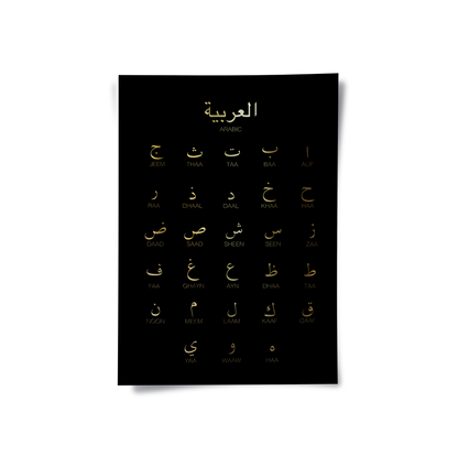 Arabic Alphabet - Poster