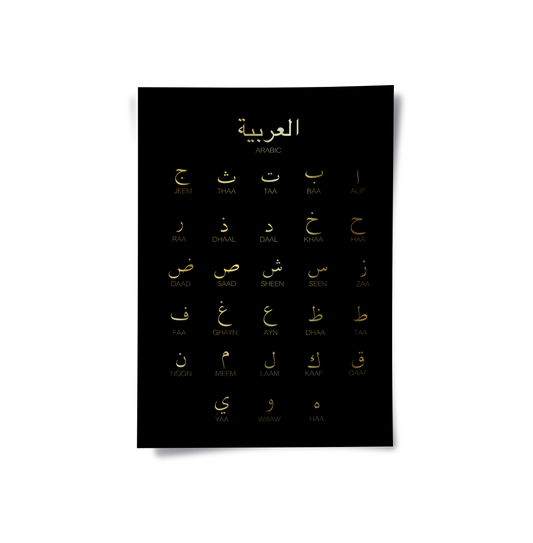 Arabic Alphabet - Poster