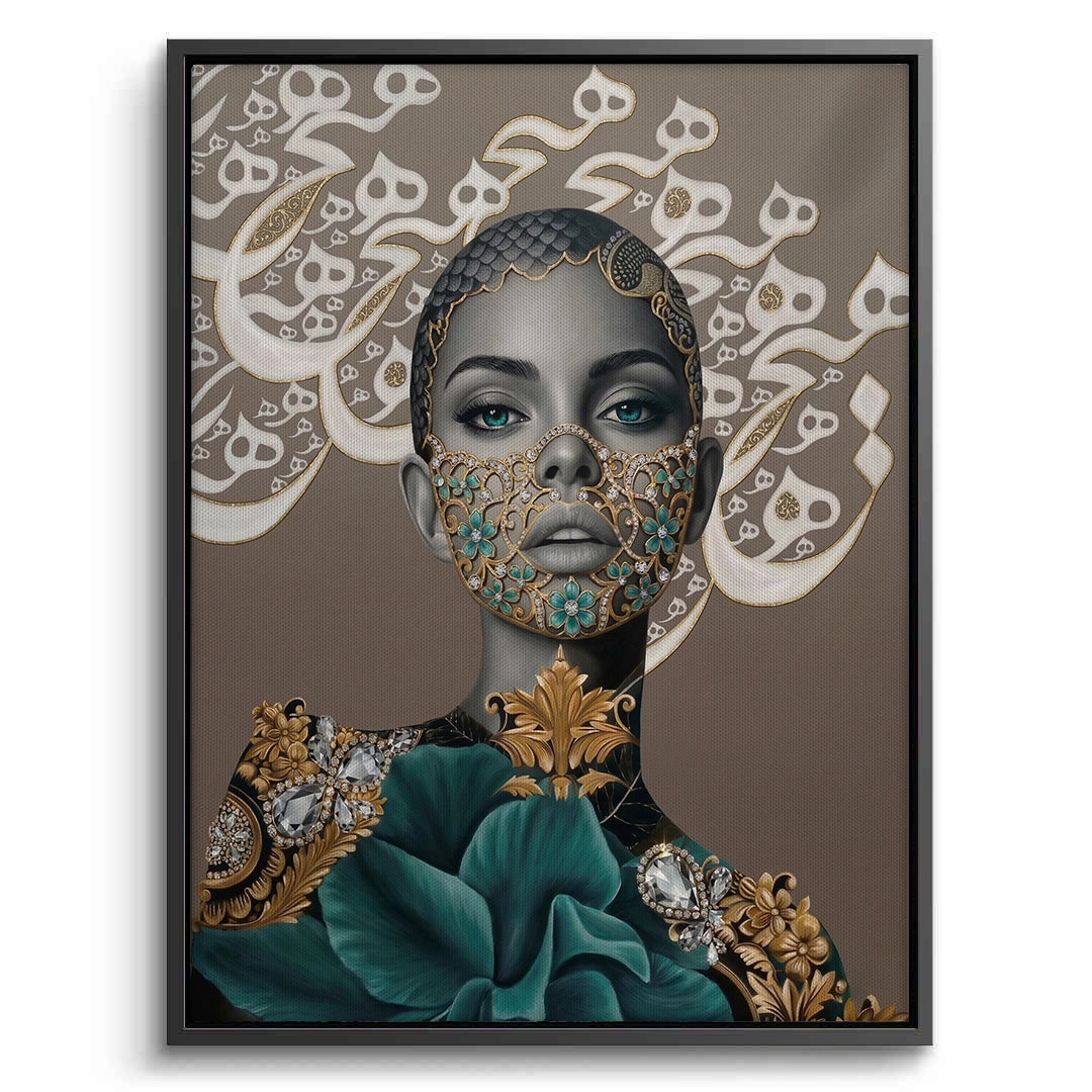 2Arabic Calligraphy Surreal Portrait - Canvas