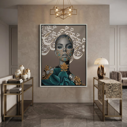 Arabic Calligraphy Surreal Portrait - Canvas