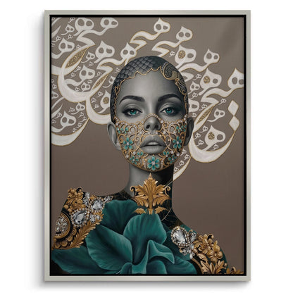 Arabic Calligraphy Surreal Portrait - Canvas