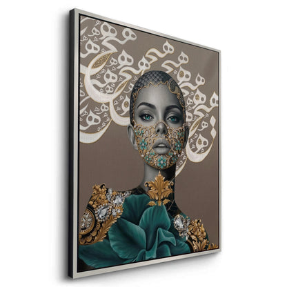 Arabic Calligraphy Surreal Portrait - Canvas
