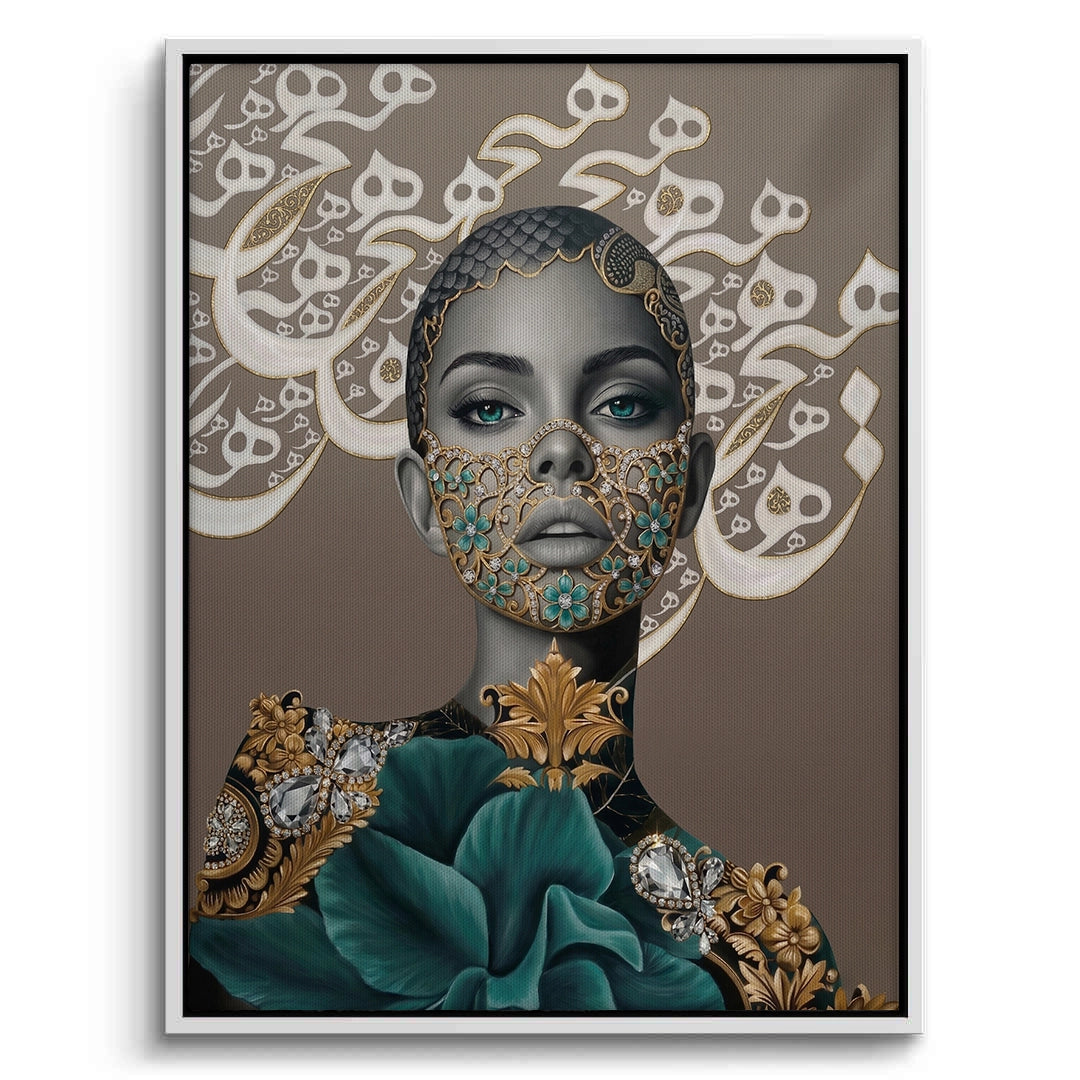 2Arabic Calligraphy Surreal Portrait - Canvas