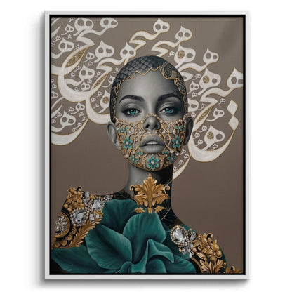 Arabic Calligraphy Surreal Portrait - Canvas