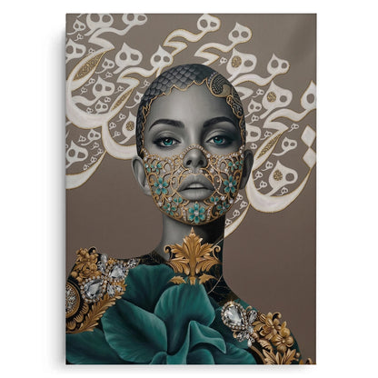 Arabic Calligraphy Surreal Portrait - Canvas