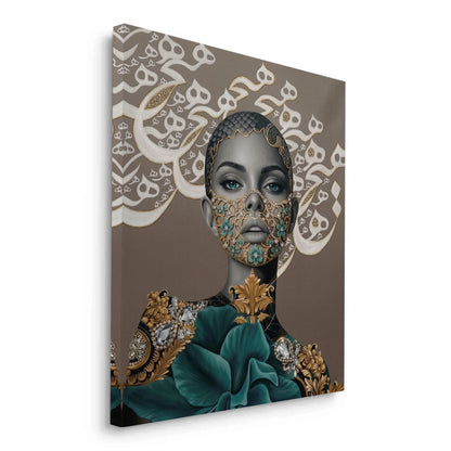 Arabic Calligraphy Surreal Portrait - Canvas