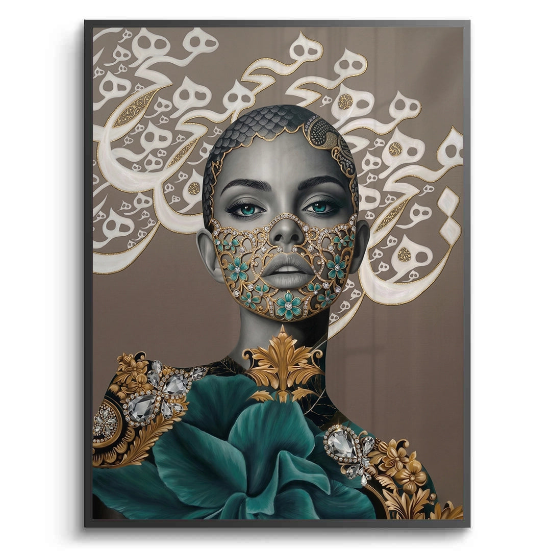 2Arabic Calligraphy Surreal Portrait - Fine Art