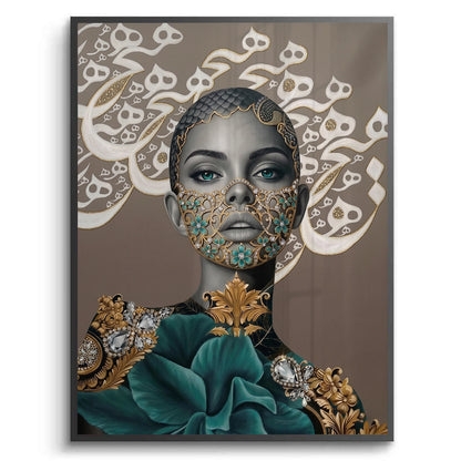 Arabic Calligraphy Surreal Portrait - Fine Art