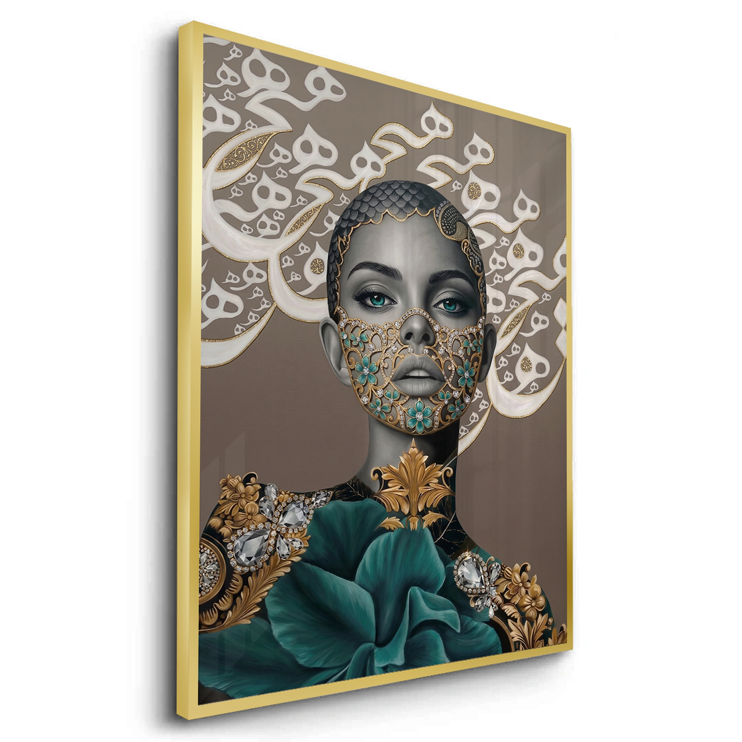 2Arabic Calligraphy Surreal Portrait - Fine Art